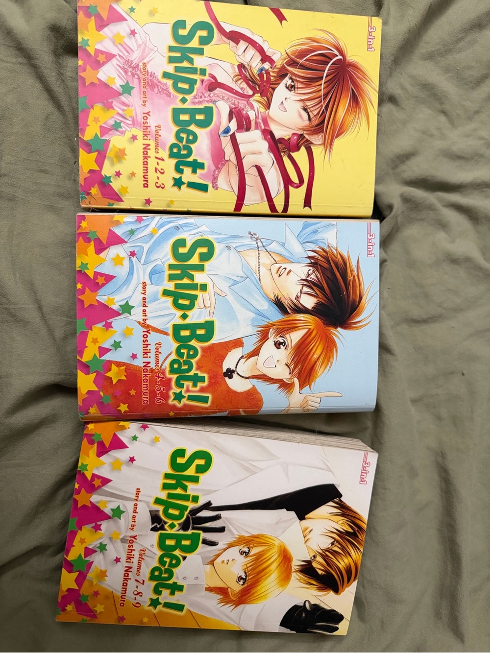 Manga Skip•Beat! set — yellow, blue, white, pink